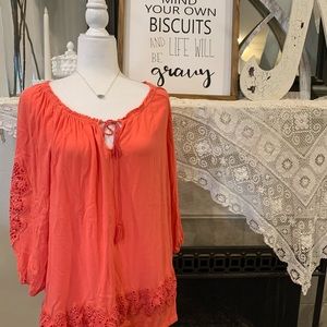 Ruby Rd Coral tunic